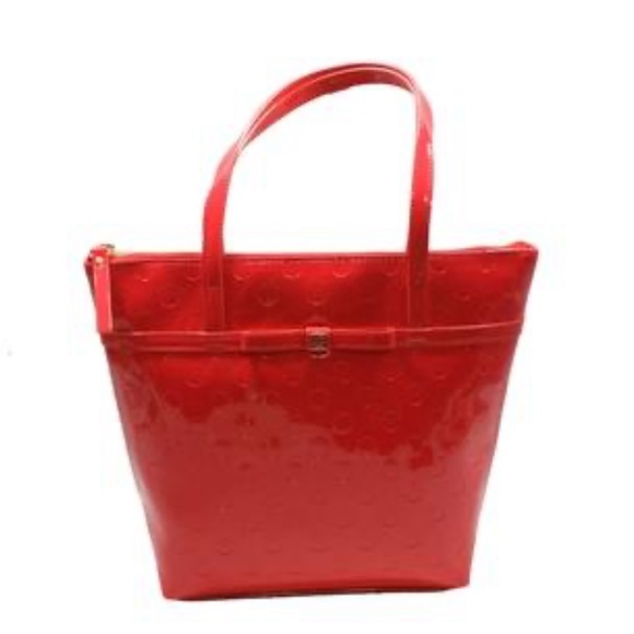 kate spade Handbags - KATE SPADE JERALYN CAMELLIA STREET CHILI RED SMALL TOTE BAG- EXCELLENT CONDITION